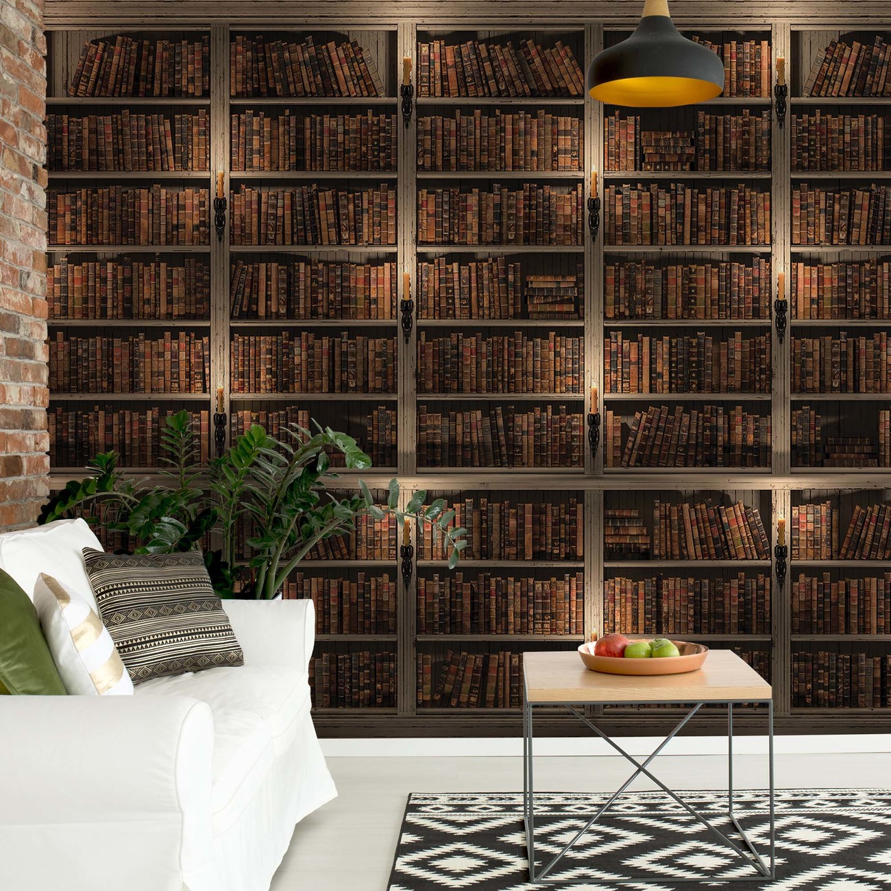 Bookshelves Wall Paper Mural | Buy at EuroPosters