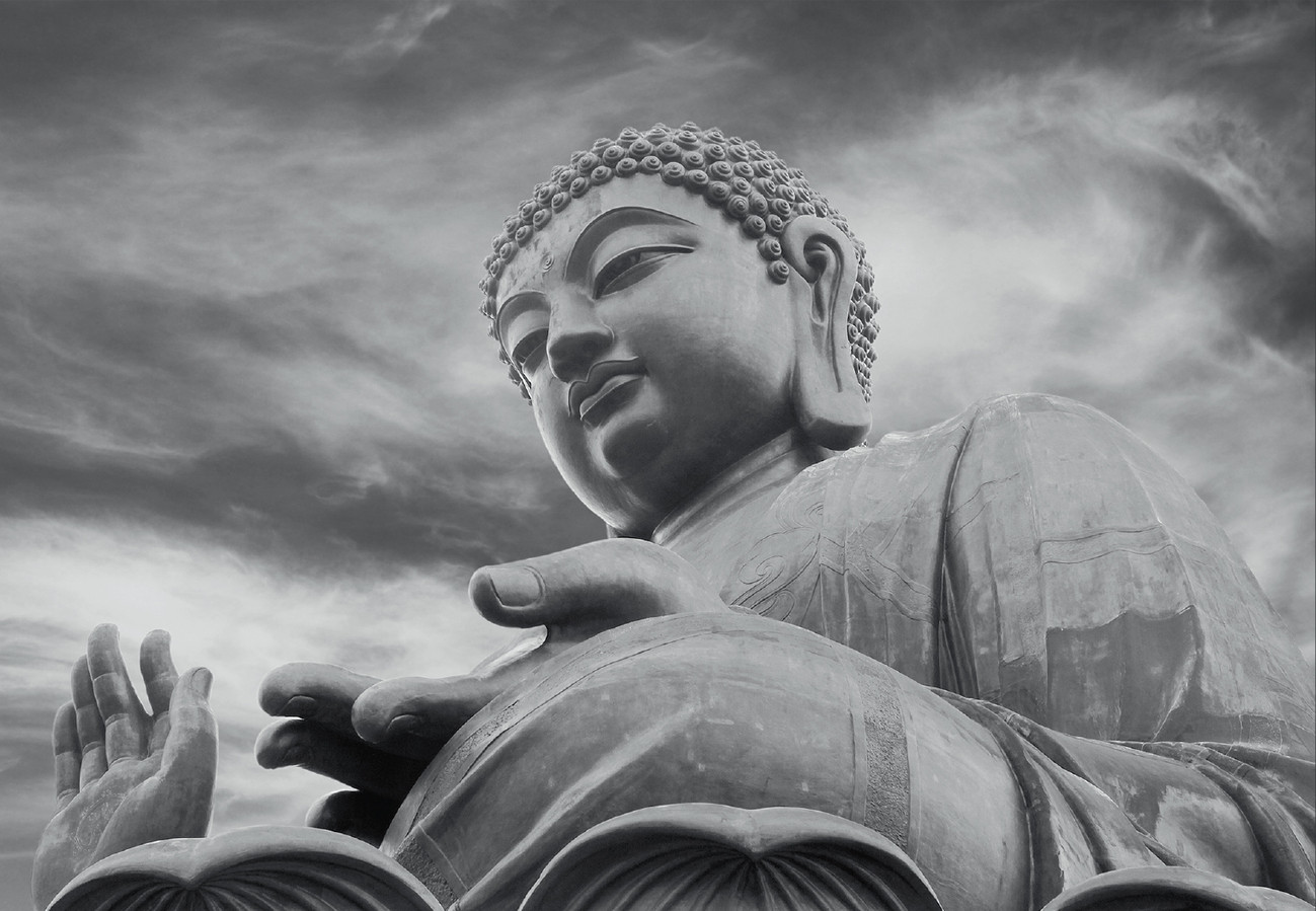 Buddha Black And White Wall Mural Buy At Europosters