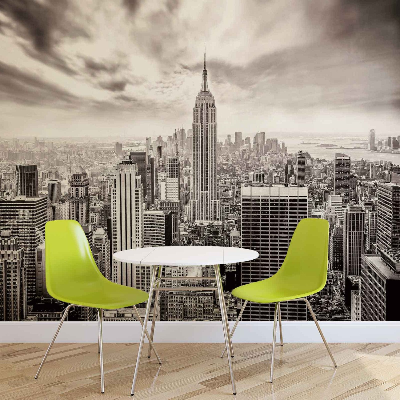 City Skyline Empire State New York Wall Paper Mural Buy at EuroPosters