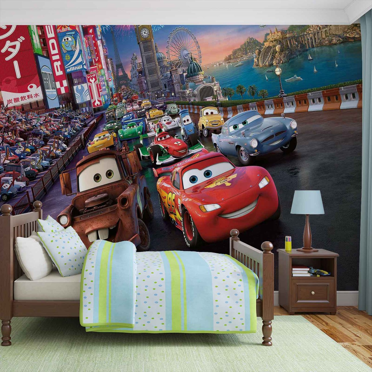 Disney Cars Lightning McQueen Mater Wall Paper Mural | Buy at EuroPosters