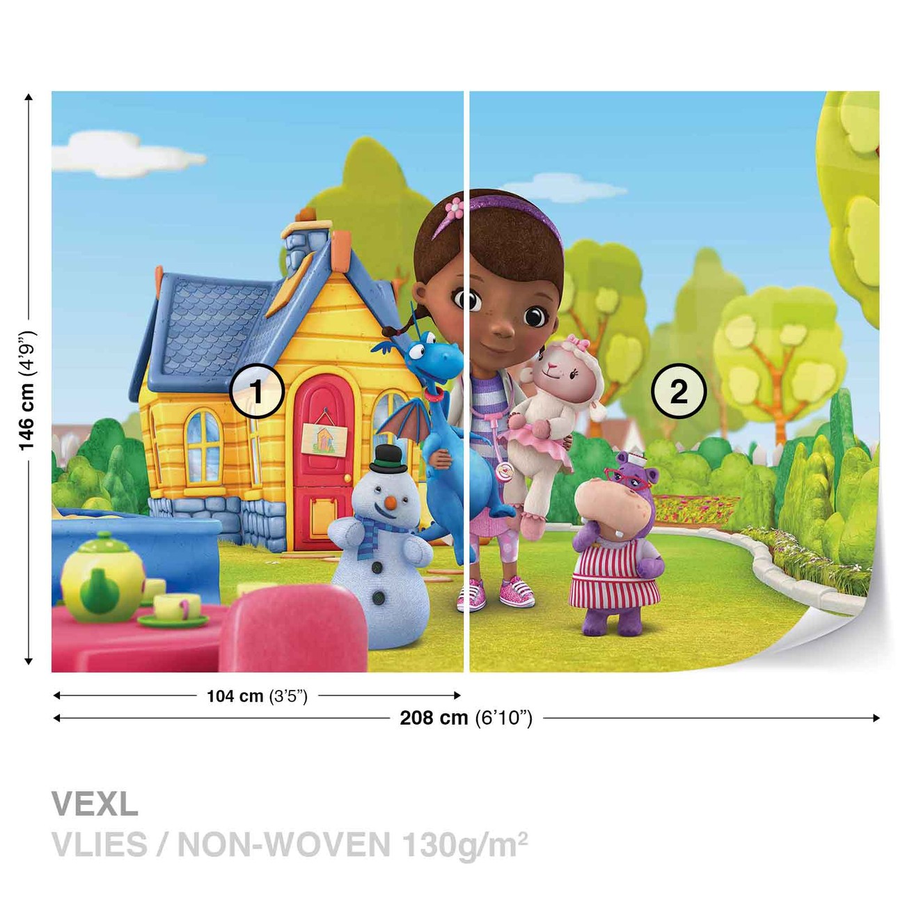 Disney Doc McStuffins Wall Paper Mural