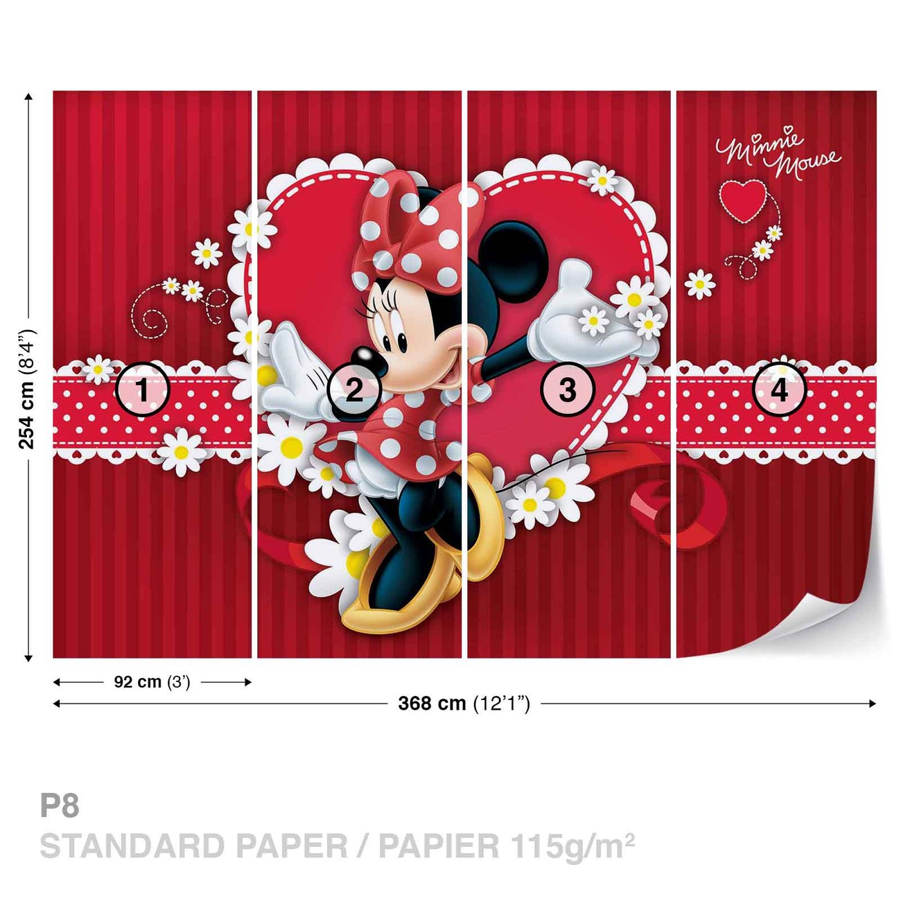 Disney Minnie Mouse Wall Paper Mural Buy at EuroPosters