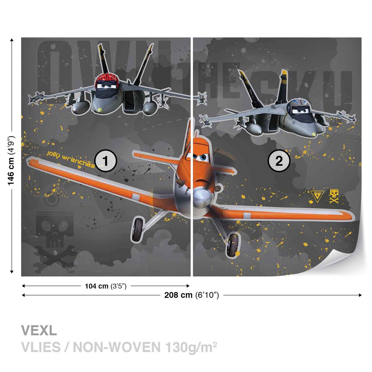 Disney Planes Wall Paper Mural Buy at EuroPosters