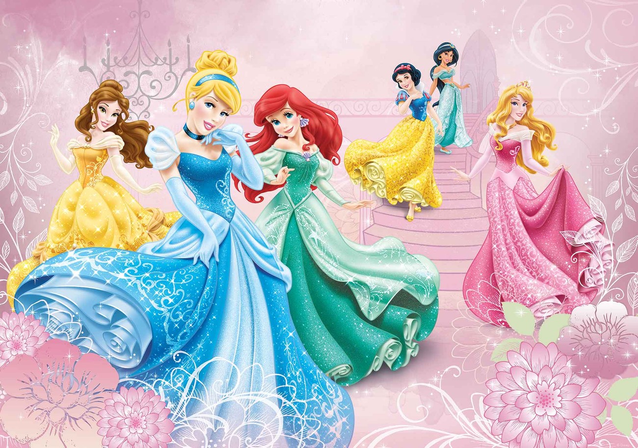 Disney Princesses Cinderella Aurora Wall Paper Mural | Buy at EuroPosters
