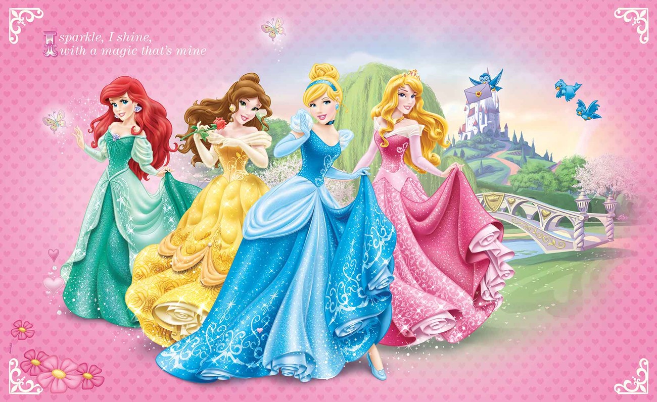 Disney Princesses Cinderella Belle Wall Paper Mural | Buy at EuroPosters