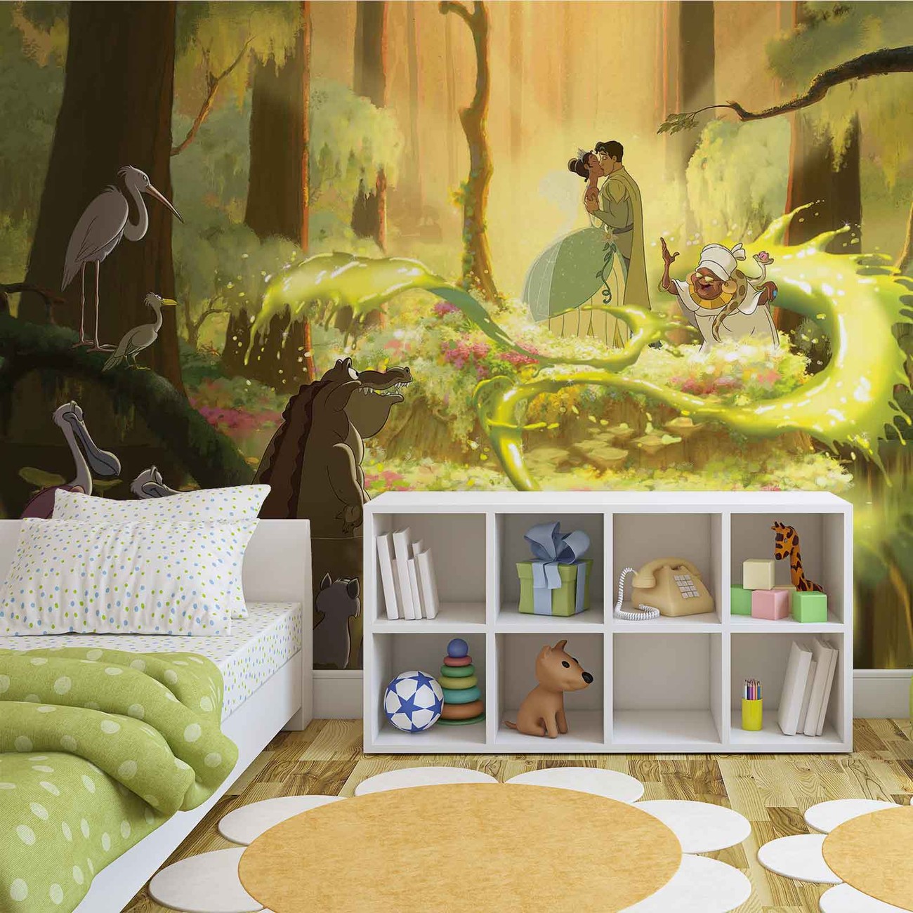 Disney Princesses Tiana Frog Kiss Wall Paper Mural Buy At Abposters Com