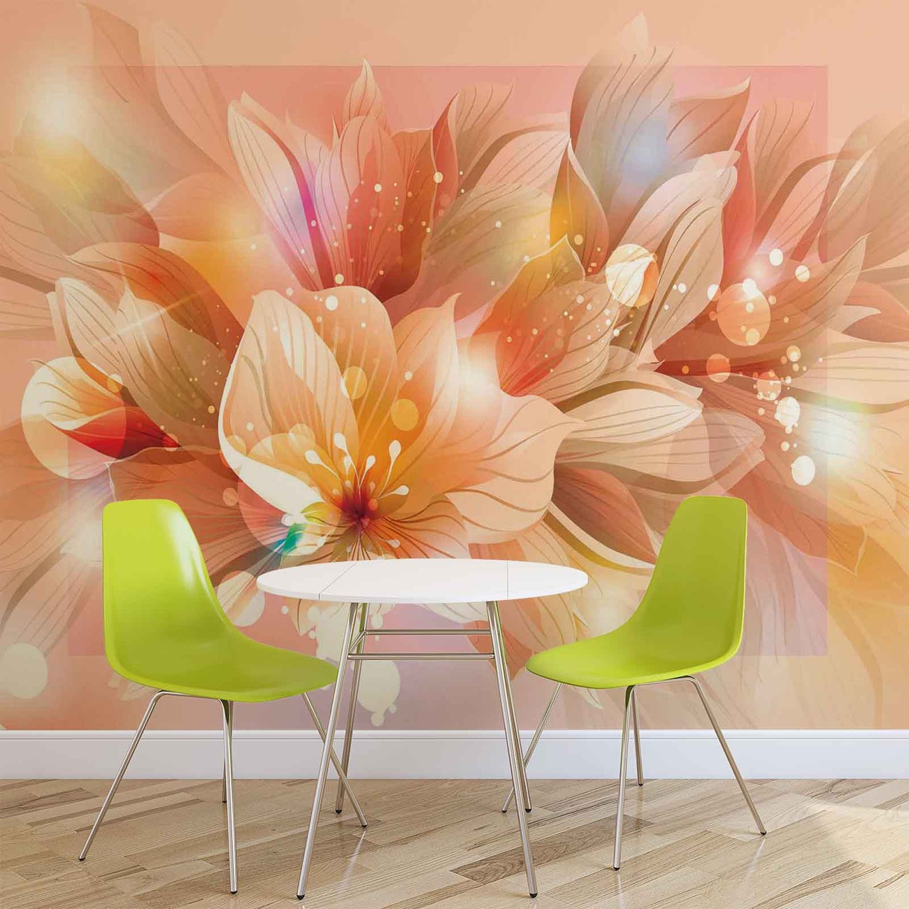 Flowers Nature Orange Wall Paper Mural Buy at EuroPosters