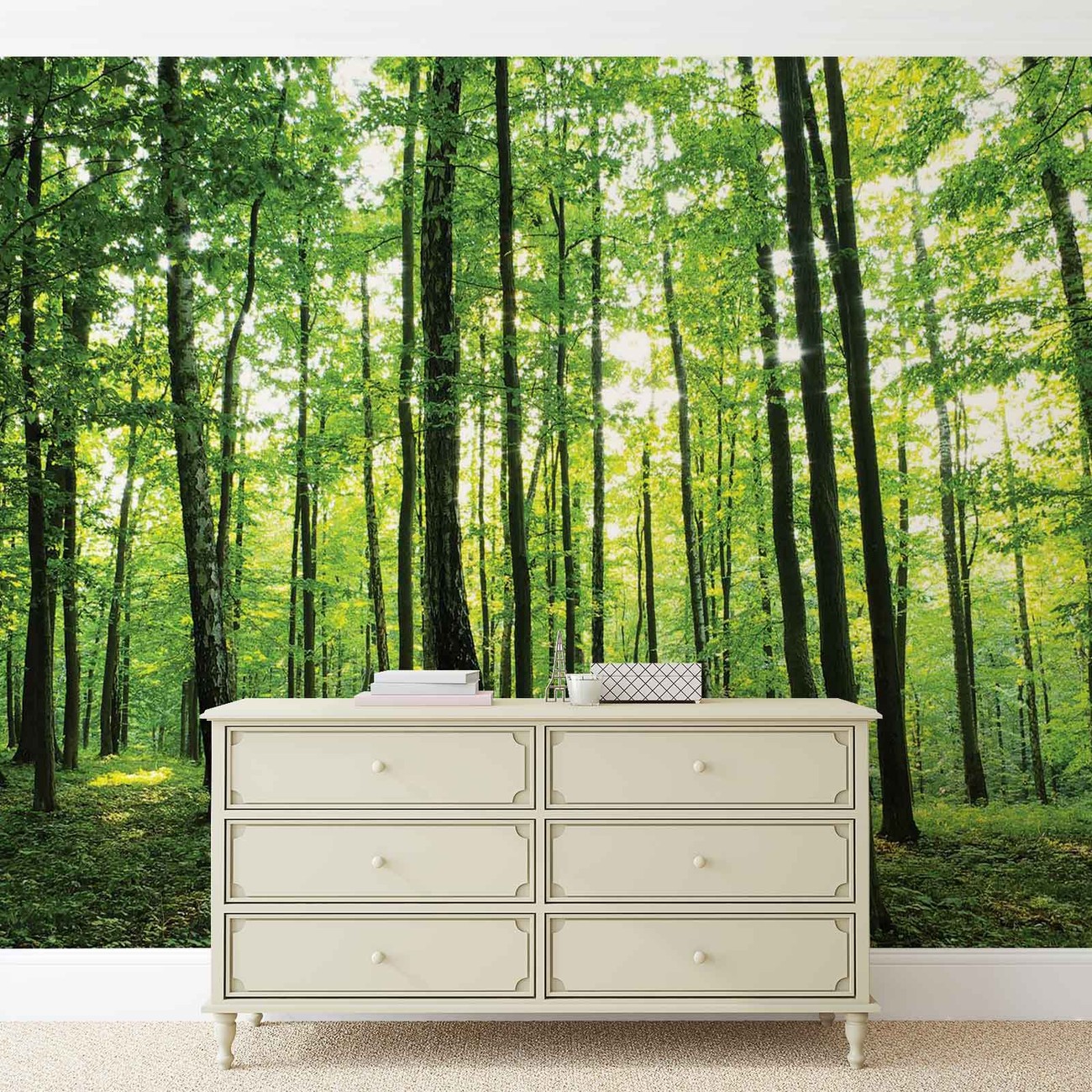 Forest Trees Green Nature Wall Paper Mural | Buy at EuroPosters