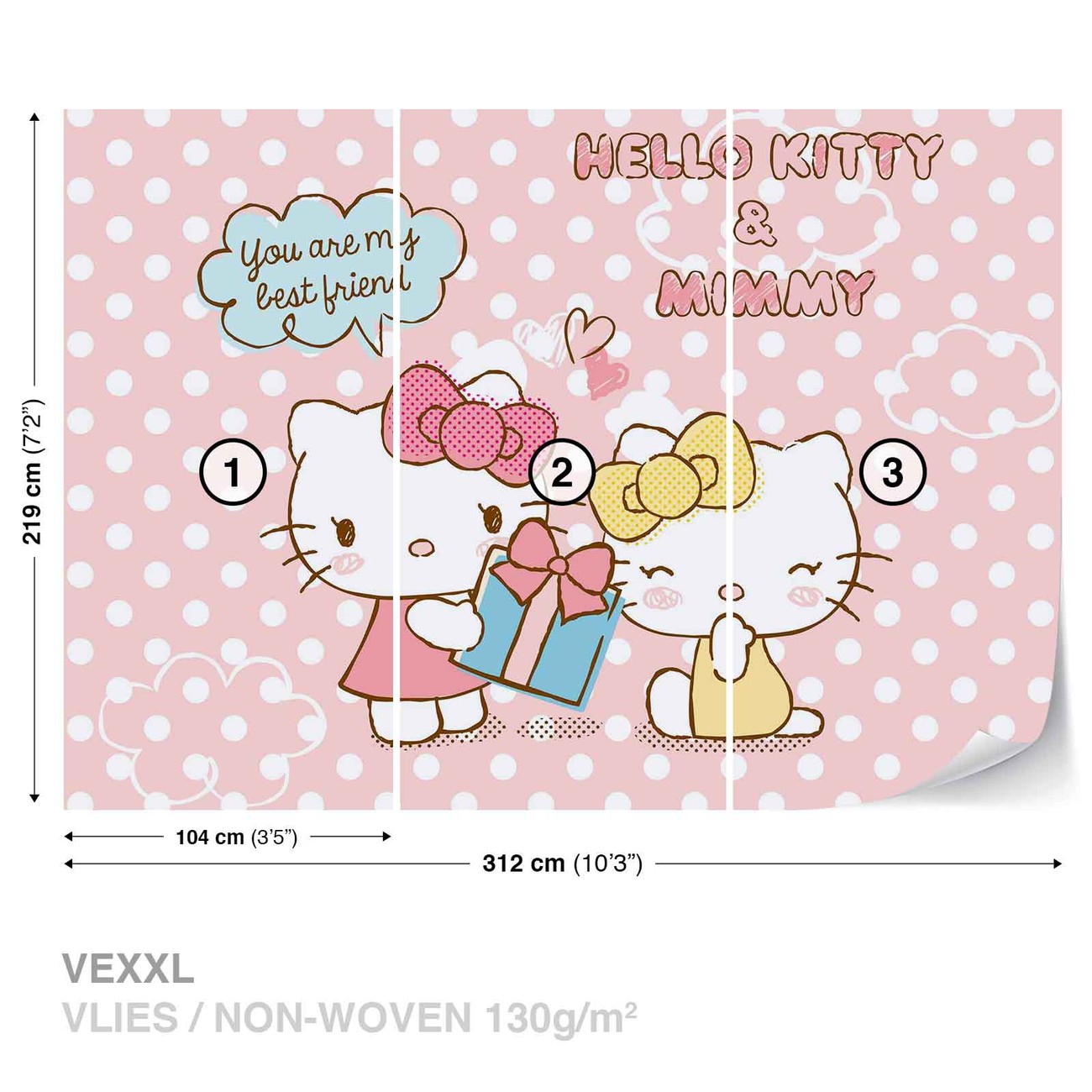 Hello Kitty Wallpaper (68+ images), image size:1300x1300