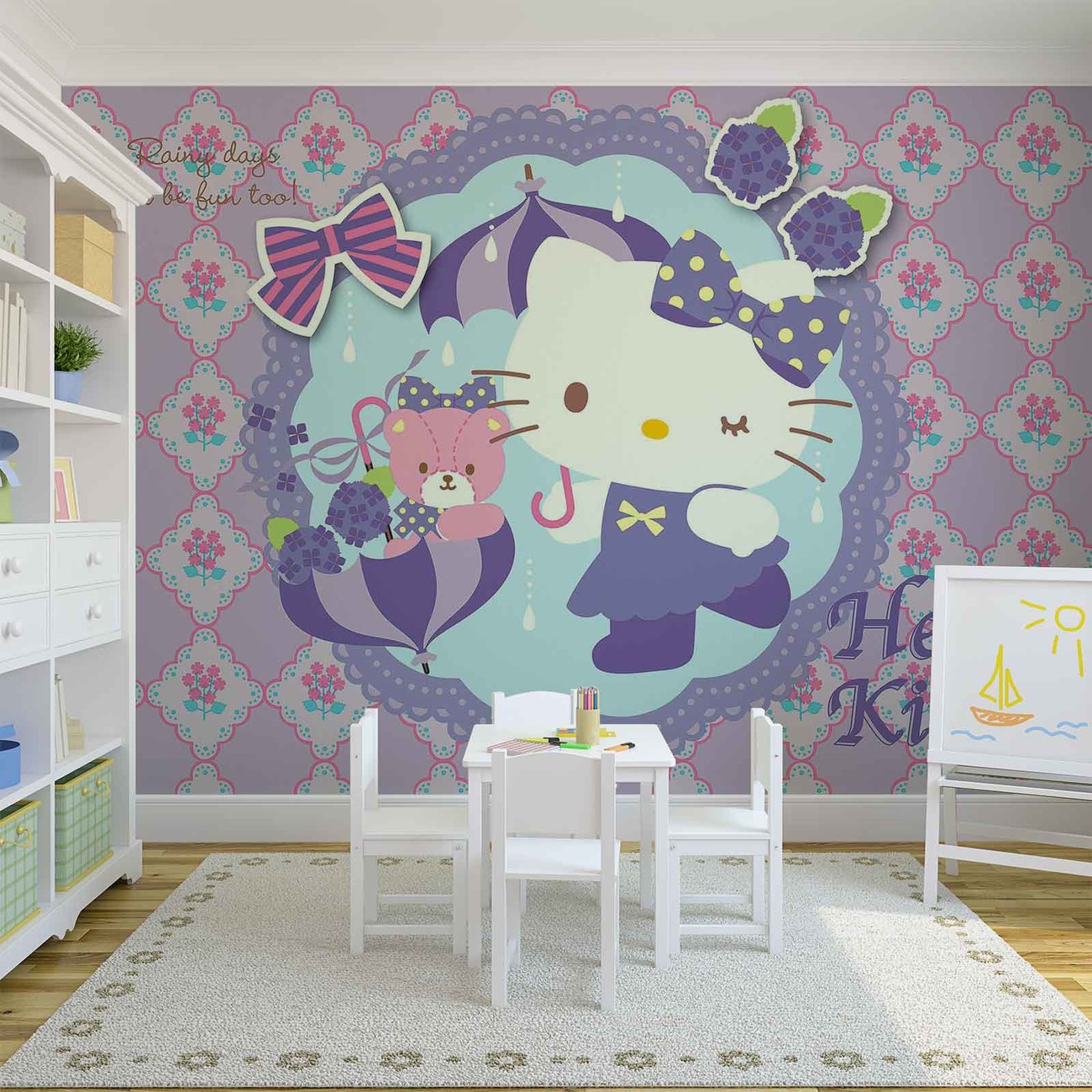 Hello Kitty Wall Paper Mural | Buy at EuroPosters