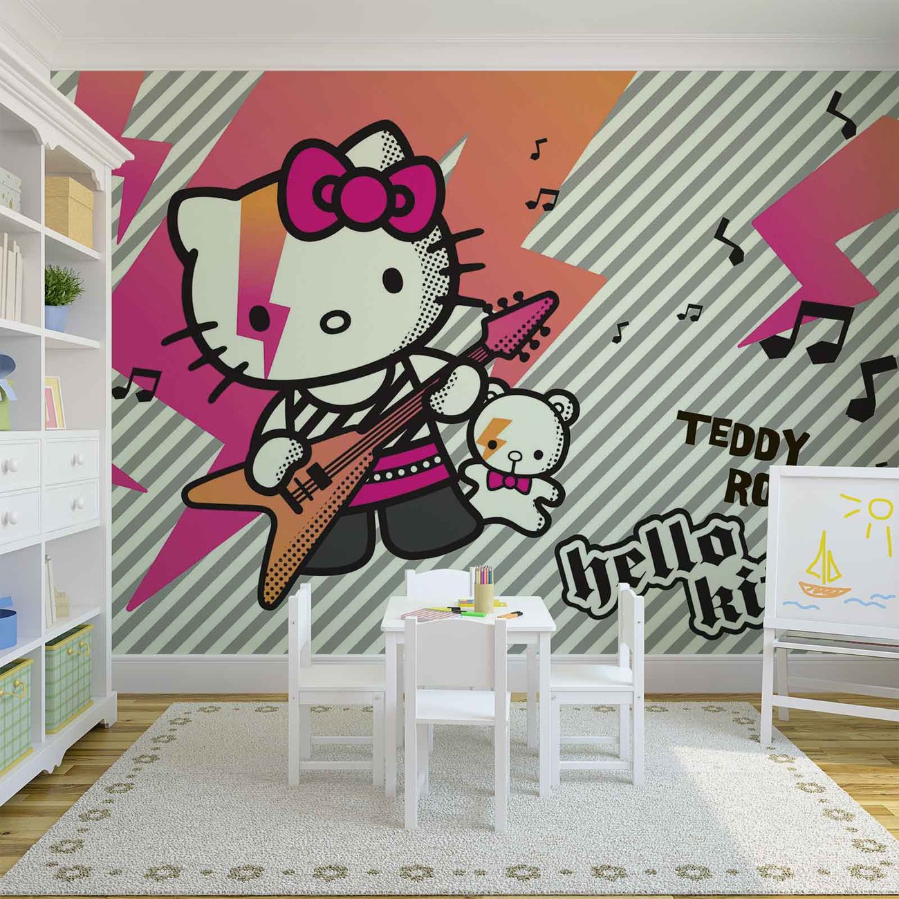 Hello Kitty Wall Paper Mural Buy at EuroPosters