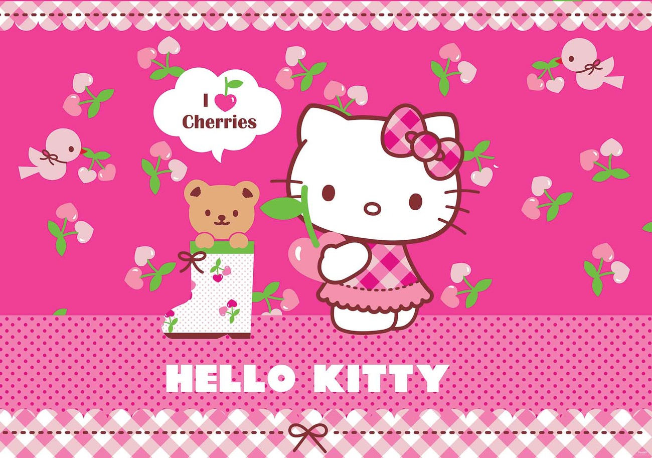 Hello Kitty Wall Paper Mural | Buy at EuroPosters