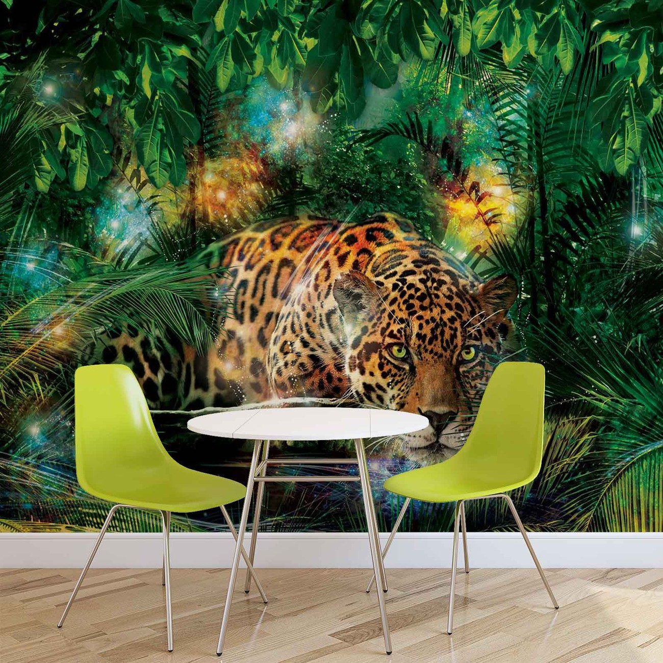 Leopard In Jungle Wall Paper Mural | Buy at EuroPosters