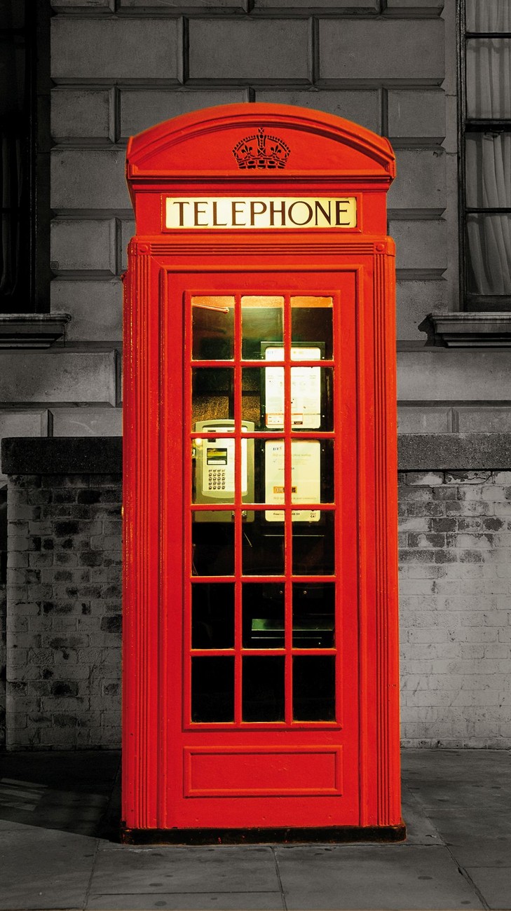 London - Red Telephone Box Wall Mural | Buy at UKposters