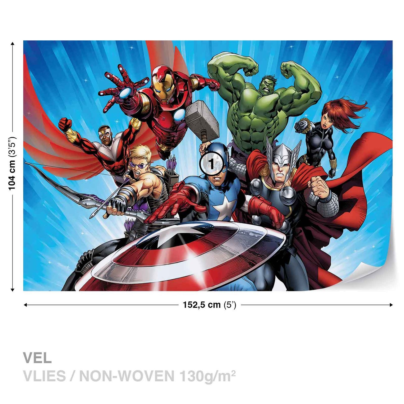 Marvel Avengers Wall Paper Mural | Buy at EuroPosters