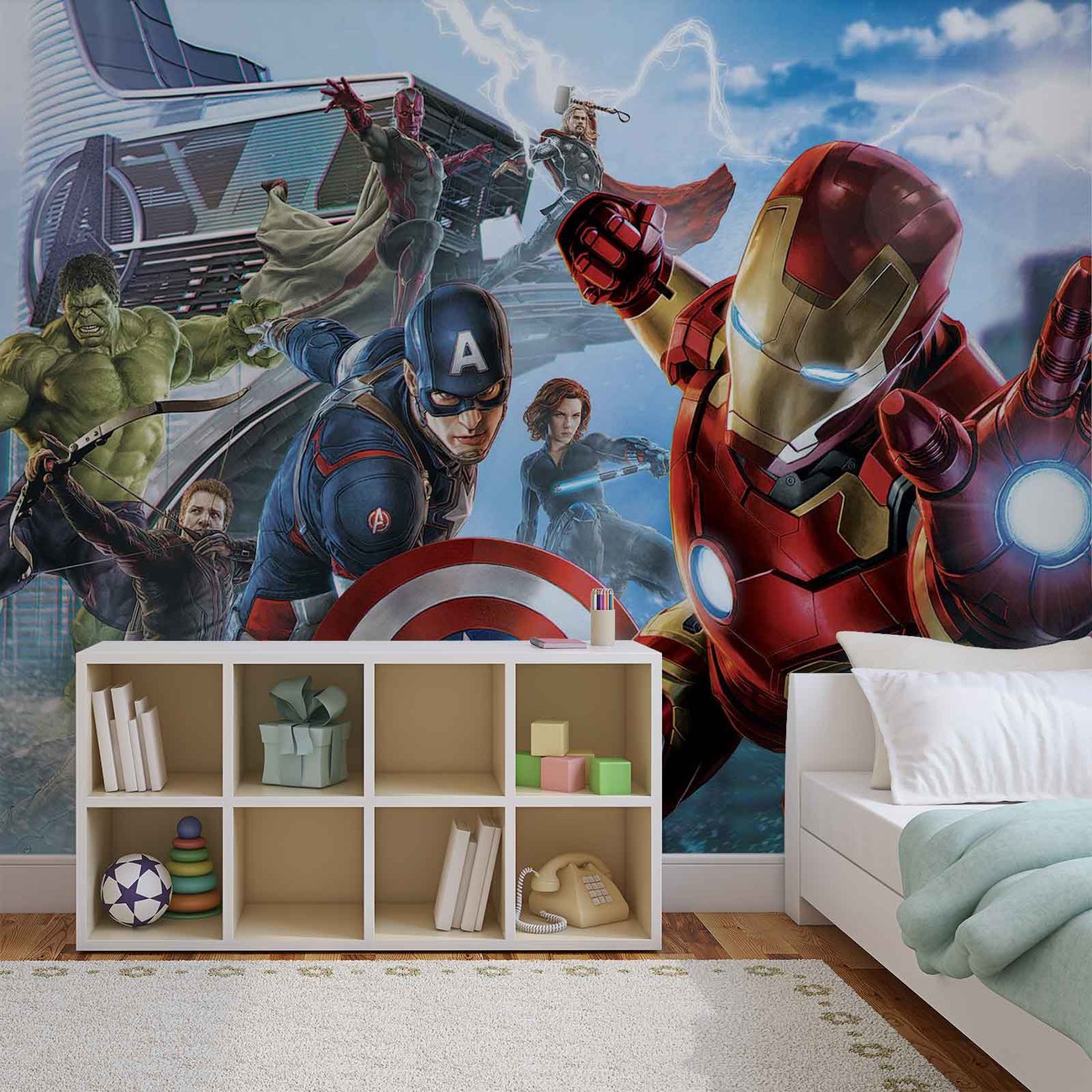 Marvel Avengers Team Wall Paper Mural | Buy at EuroPosters