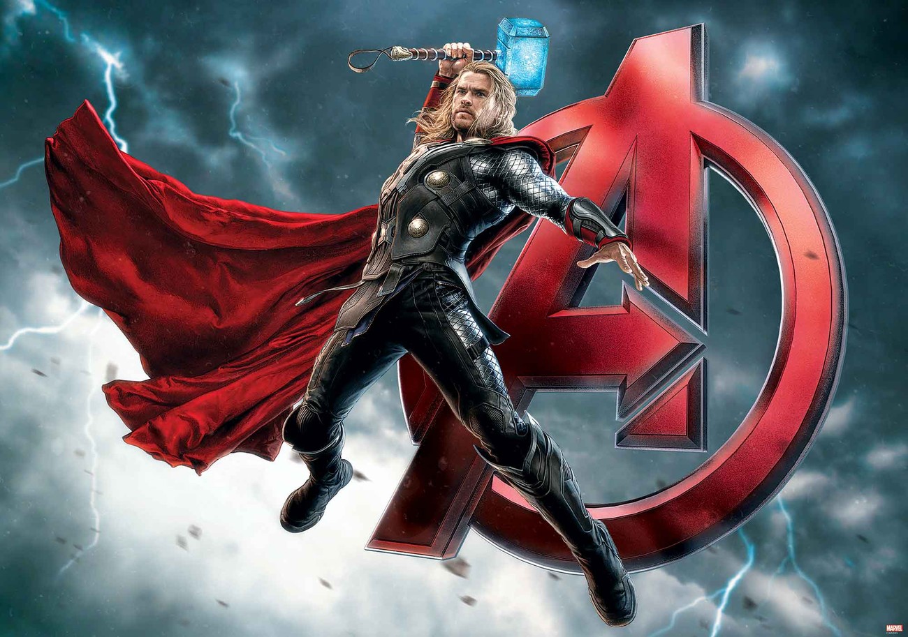 Marvel Avengers Thor Wall Paper Mural | Buy at EuroPosters