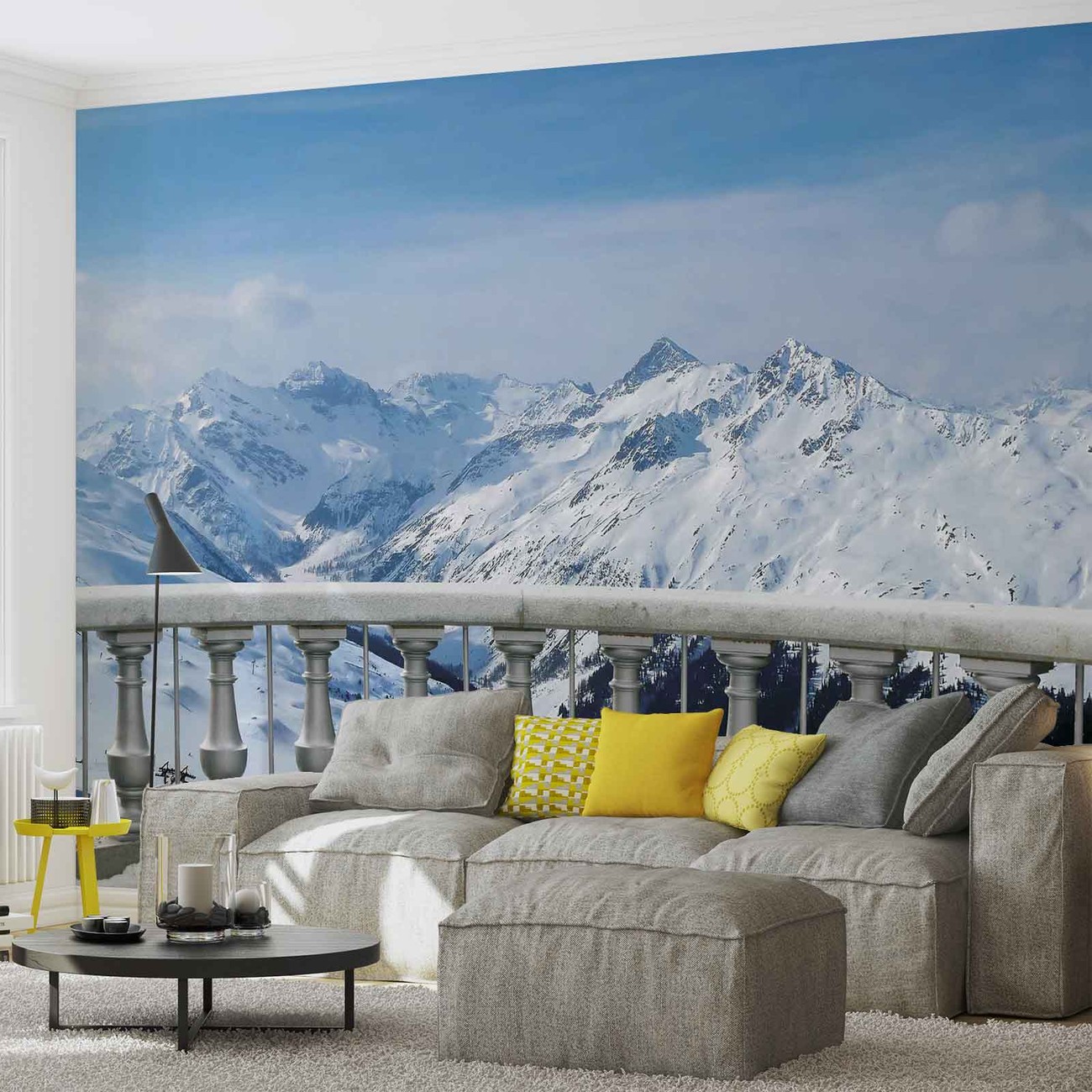 Mountain Scene Wall Paper Mural | Buy at UKposters