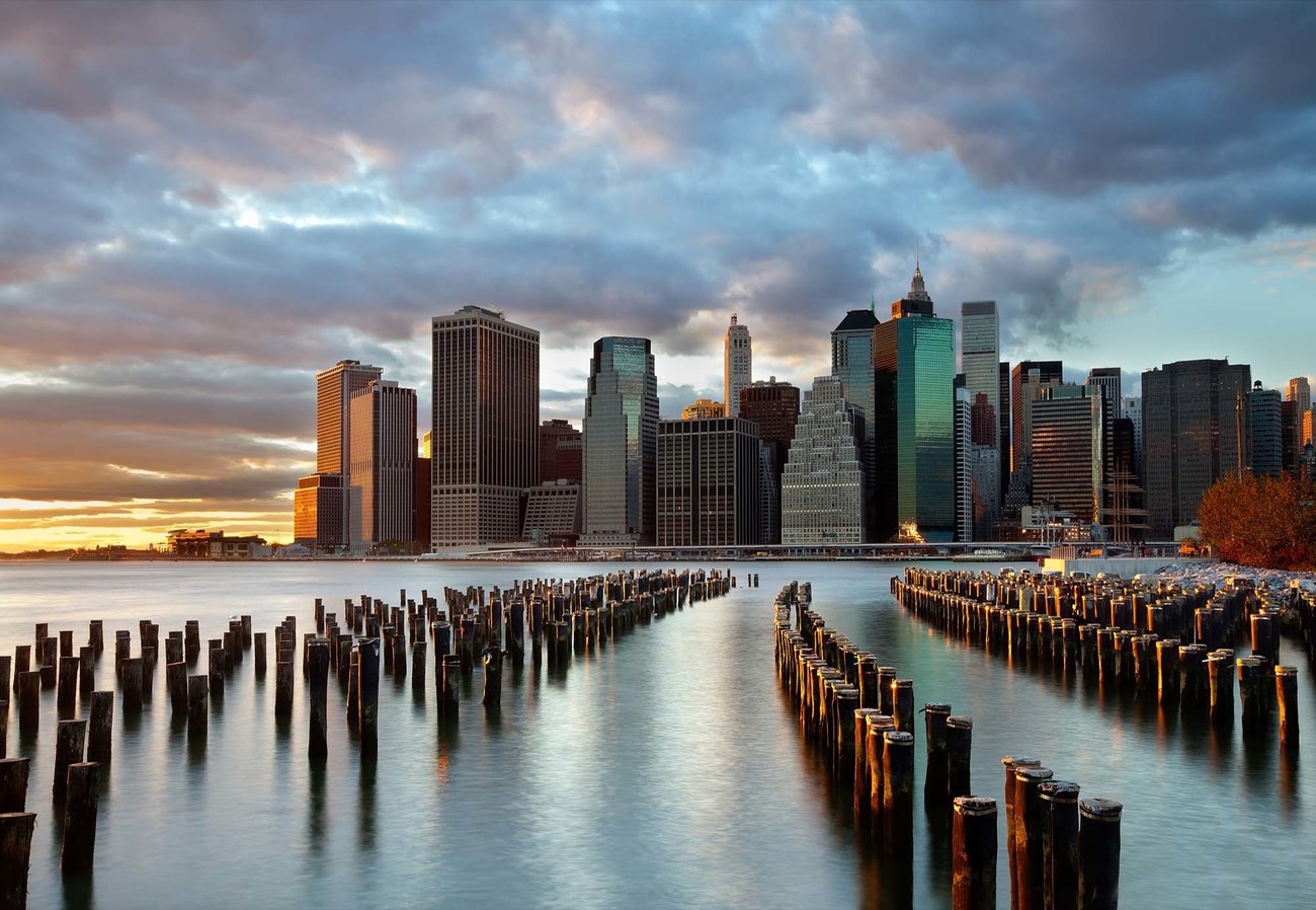 Nyc Skyline Wall Paper Mural Buy At Europosters