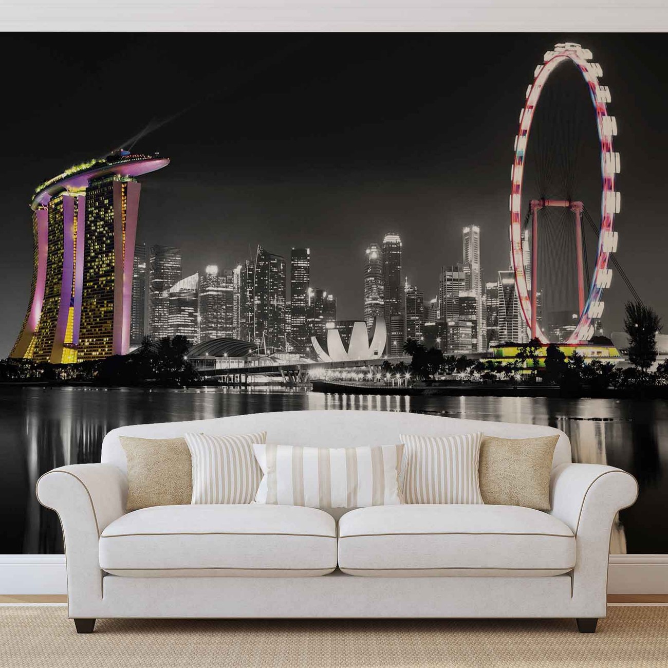 Singapore Skyline Wall Paper Mural Buy At Europosters