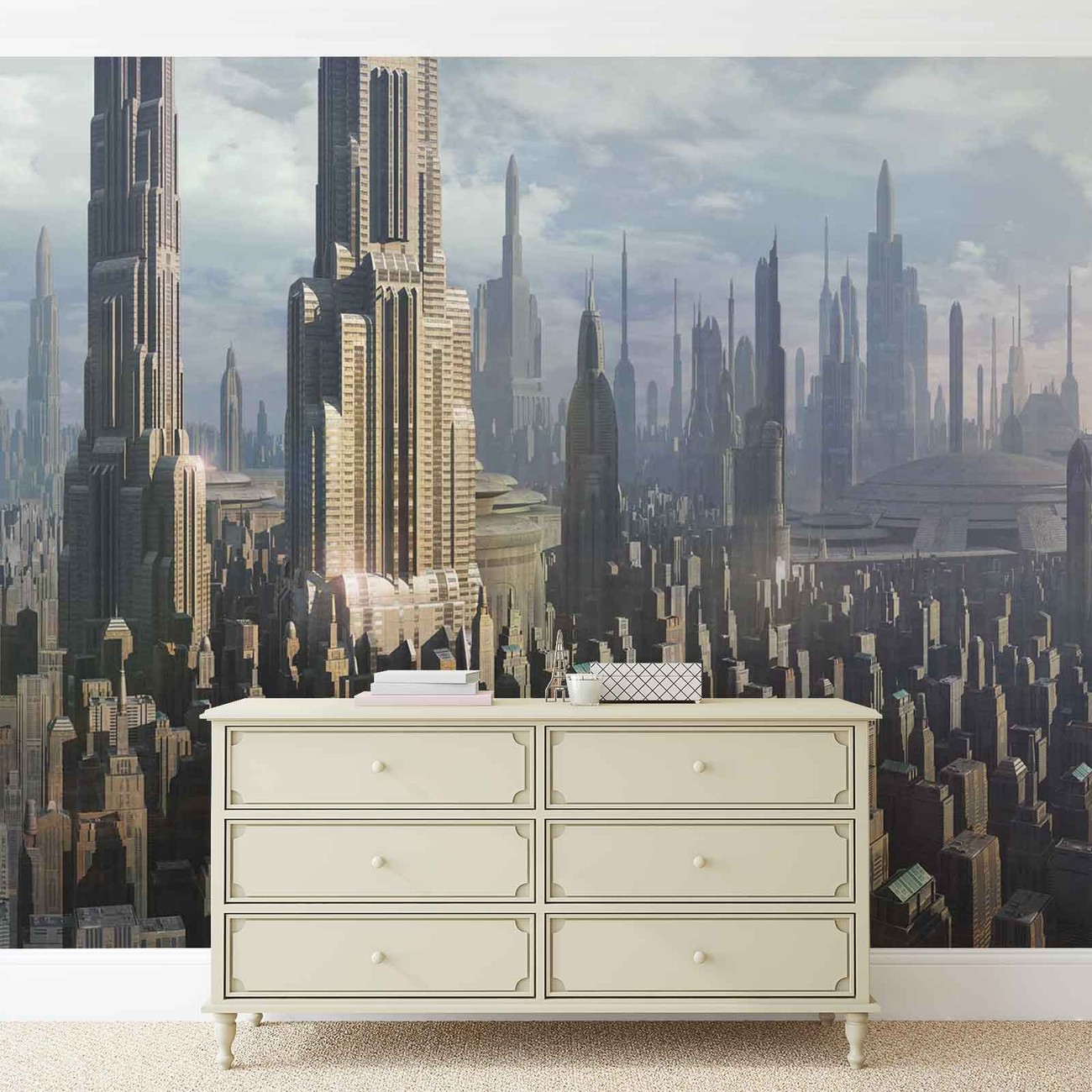 Star Wars City Wall Paper Mural