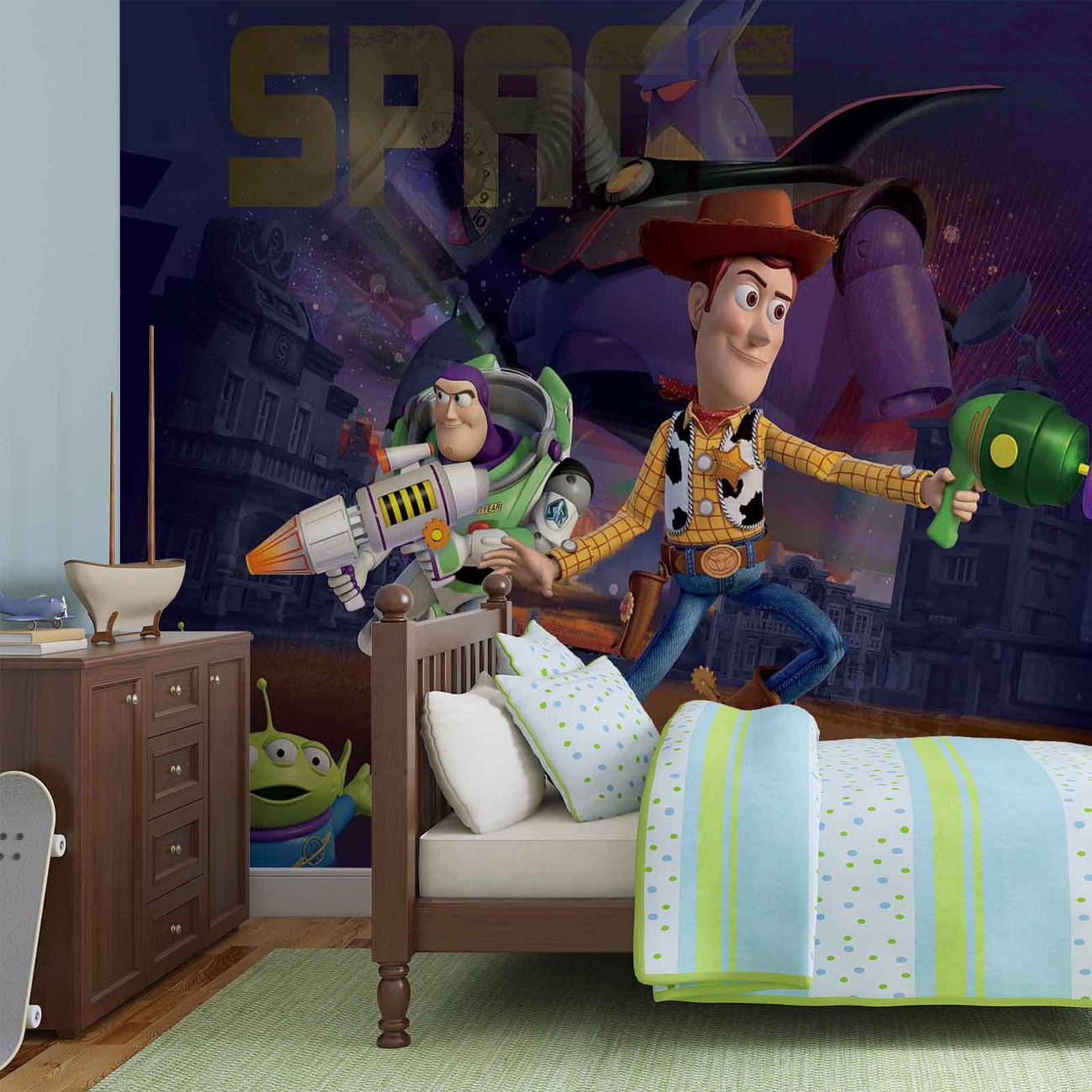 Wall mural wallpaper Toy Story 202x90cm children's bedroom poster sized Disney 