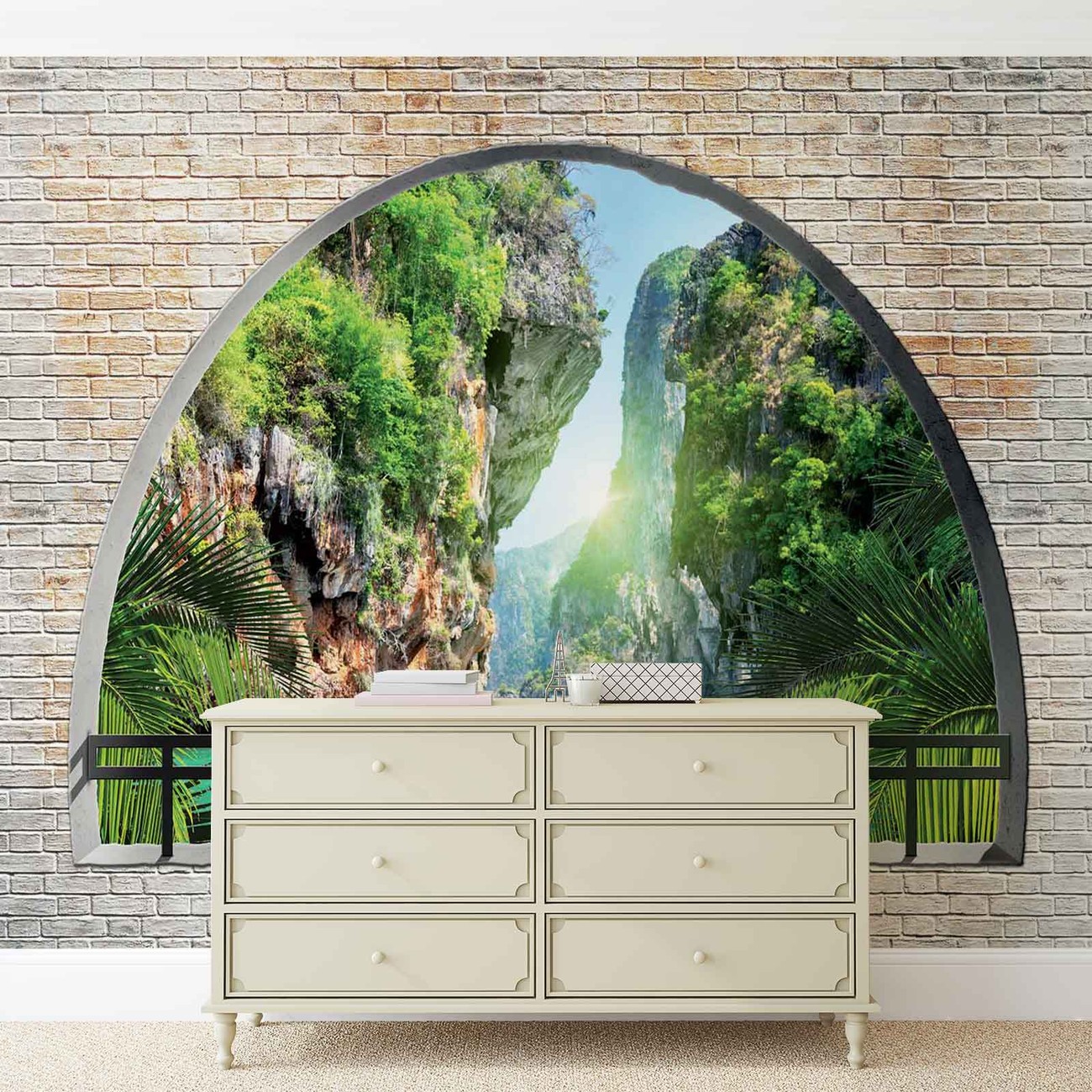 Tropical Arch View Wall Paper Mural Buy at EuroPosters