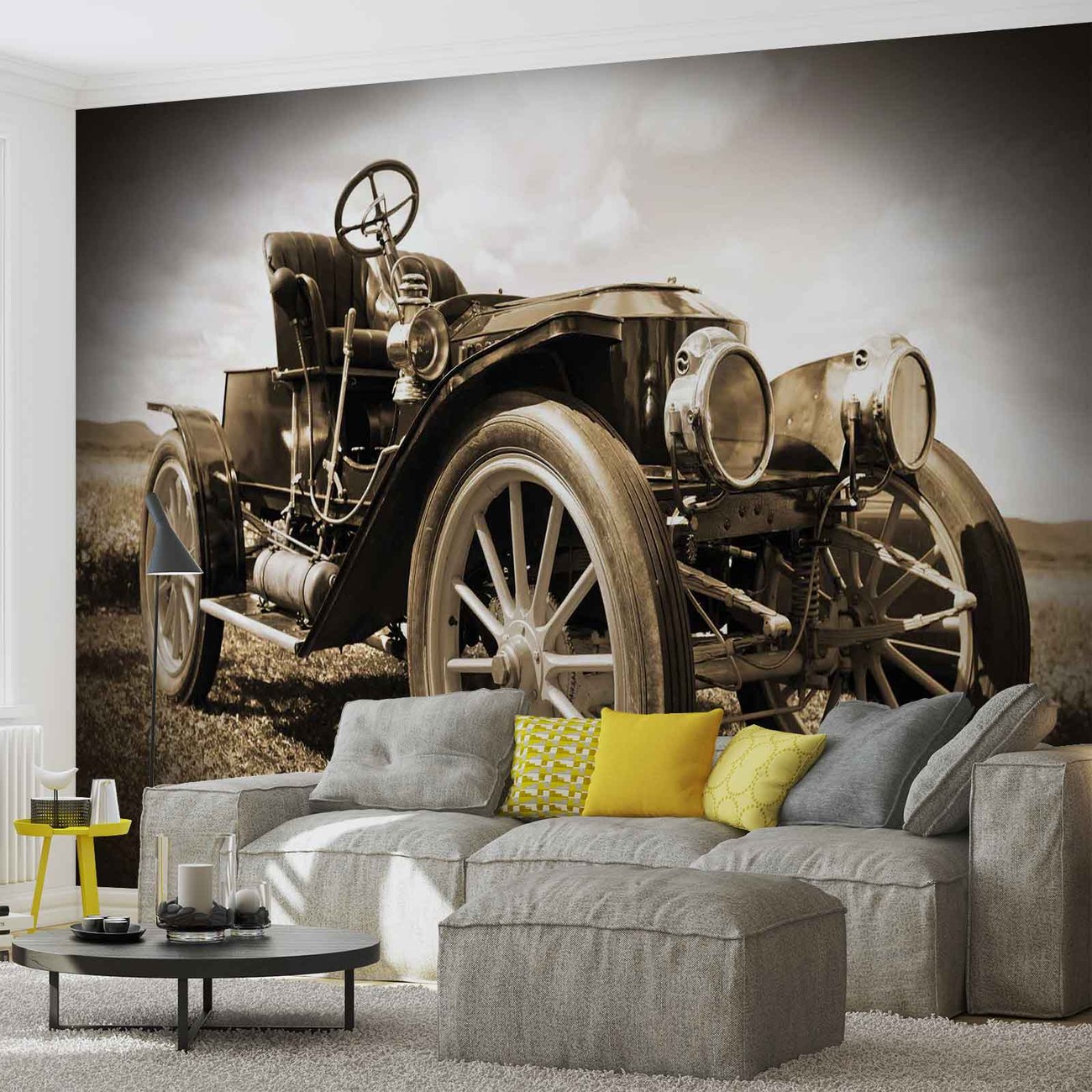 Vintage Car Wall Paper Mural  Buy at EuroPosters