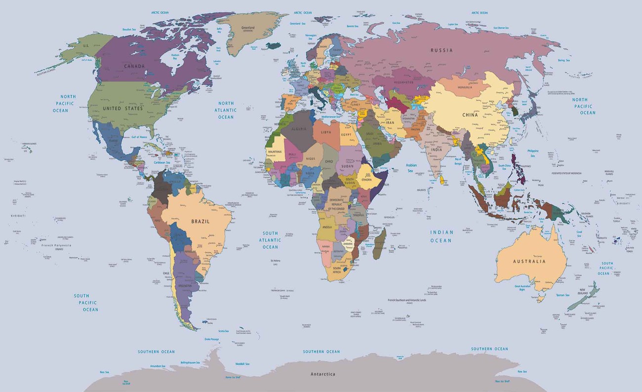 world map wall paper mural buy at abposterscom
