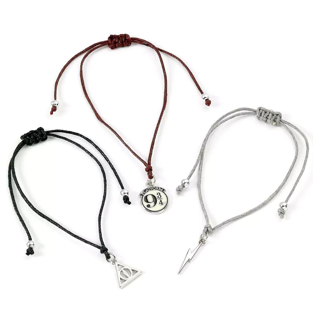 Harry Potter Charm Bracelets Jewelry Stuff Friendship Bracelets Gifts for Women Teen Girls Adjustable, Kids Unisex, Size: One size, Silver