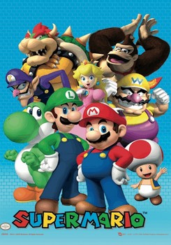 3D poster Nintendo - cast