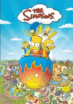 3D poster THE SIMPSONS - krustyland