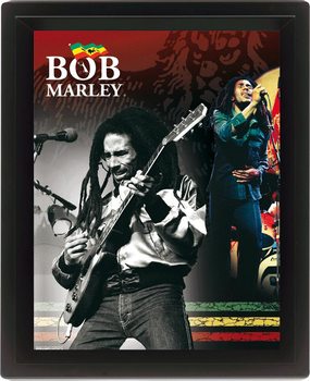 BOB MARLEY 3D Uokviren plakat