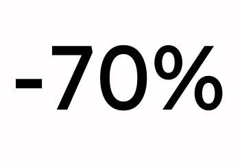 70% de desconto