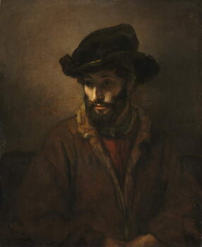 Картината върху платно A Bearded Man Wearing a Hat