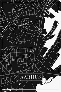 Принти на полотні Aarhus black