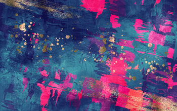 Μπλουζάκι Abstract dark blue and magenta texture