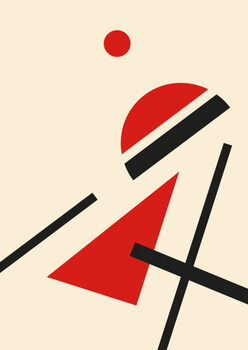 Футболка Abstract geometric composition in retro style: