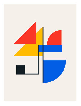 Футболка Abstract modern Bauhaus posters or print.