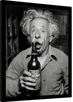 Framed poster Ada Ingram - Einstein With The Beer