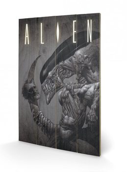 Ξύλινη τέχνη Alien - Head on Tail