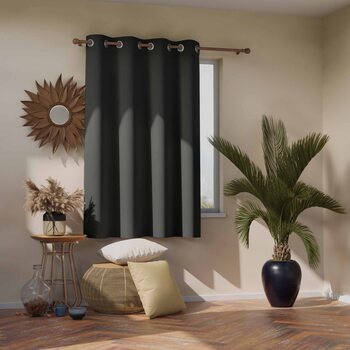 Curtain Amelia Home - Blackout Charcoal 1 pc