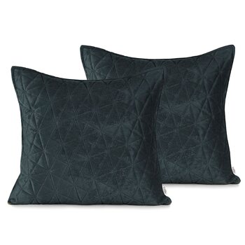Cushion Covers Amelia Home - Laila Graphite + Silver