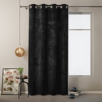 Curtain Amelia Home - Velvet Black 1 pc