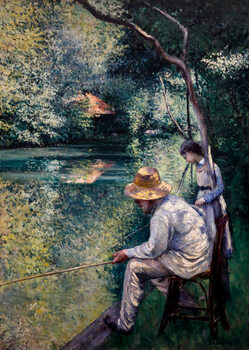Принти на полотні Angling, 1878