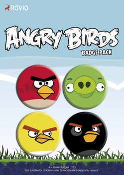 Σετ κονκάρδες ANGRY BIRDS - faces