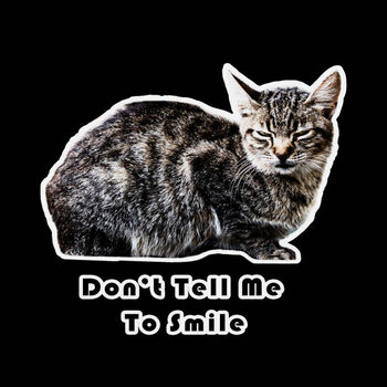 Μπλουζάκι Angry Grumpy cat unhappy looking out