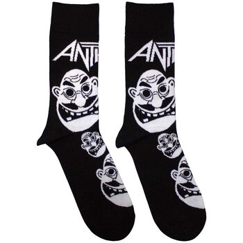 Meias Anthrax - Faces Pattern B&W