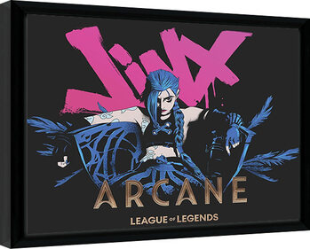Framed poster Arcane - Jinx