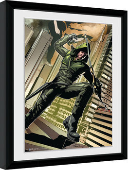 Framed poster Arrow - Cover Green